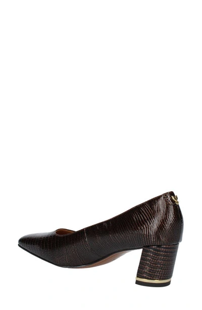 Shop J. Reneé Olivienne Snakeskin Embossed Pump In Cognac