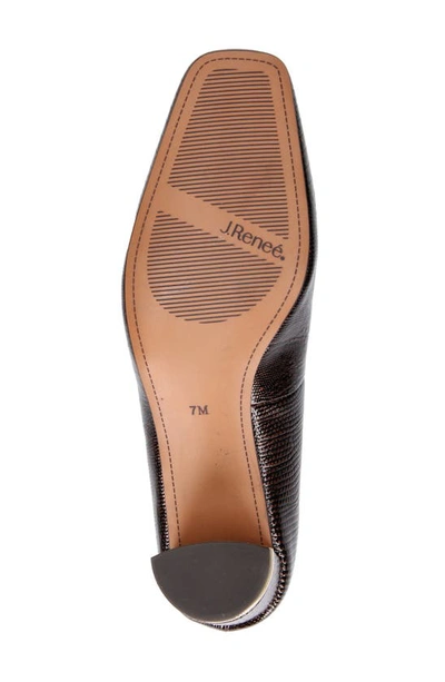 Shop J. Reneé Olivienne Snakeskin Embossed Pump In Cognac