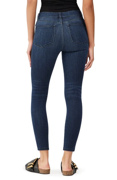 Dl1961 Farrow Instasculpt High Waist Ankle Skinny Jeans In Dark Indigo