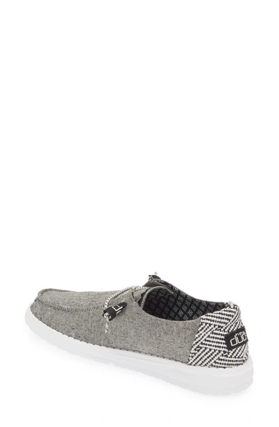 Shop Hey Dude Wendy Chambray Boat Shoe In Onyx