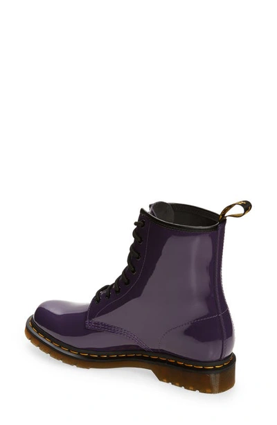 Shop Dr. Martens' 1460 Patent Leather Boot In Patent Purple