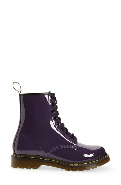 Shop Dr. Martens' 1460 Patent Leather Boot In Patent Purple