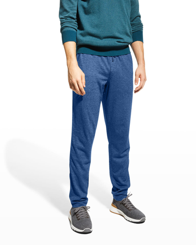 Shop Loro Piana Men's Cashmere Drawstring Leisure Sweatpants In Blue/navy