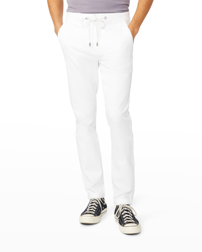 Shop Paige Men's Fraser Stretch Twill Cuffed Pants In Atlantic Frost