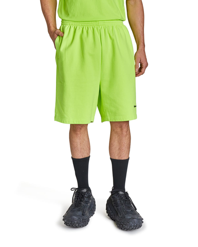 Shop Balenciaga Men's Bb Sweat Shorts In Yellow/black