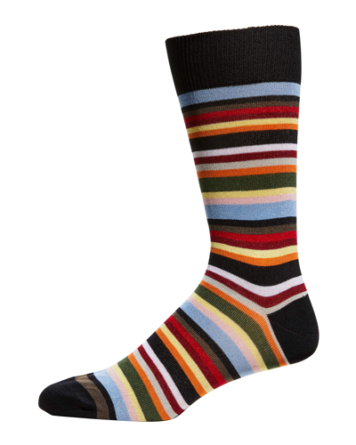 Shop Paul Smith Men's Multi-stripe Socks In Multicolor