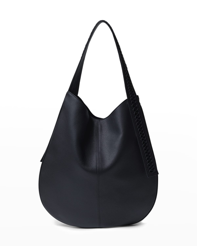 Shop Callista Iconic Calypso Hobo Bag In Matte Black