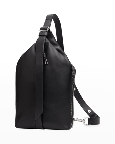 Shop Rag & Bone Hayden Zip Napa Sling Shoulder Bag In Black