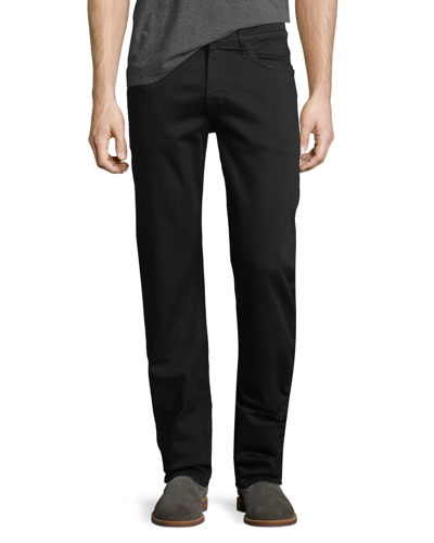 Shop 7 For All Mankind Men's Luxe Sport: Slimmy 5-pocket Pants In Black/black