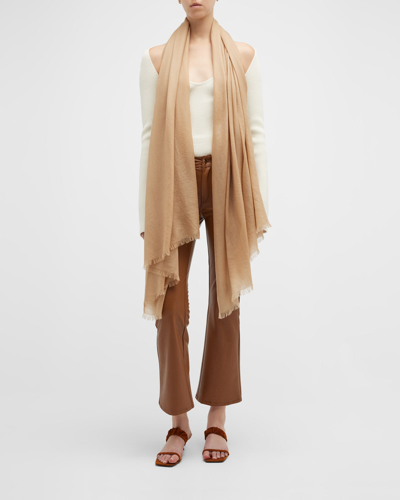 Shop Sofia Cashmere Lightweight Cashmere Scarf In Camel