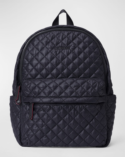 Mz Wallace City Recycled Nylon Backpack In Black