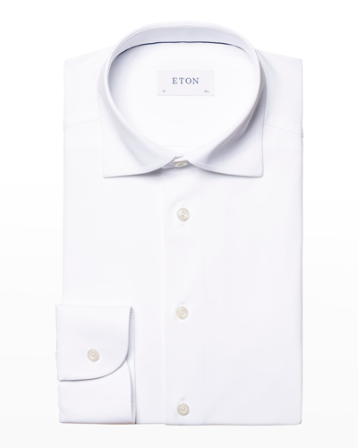 Shop Eton Men's Slim Fit 4-way Stretch Dress Shirt In White