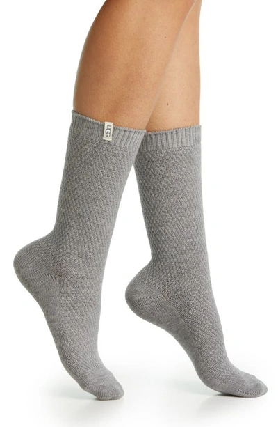 Shop Ugg Classic Boot Socks In Grey Heather