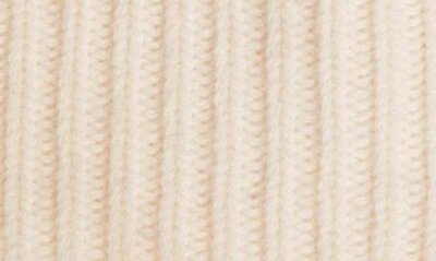 Golden Goose Damian Star Cuff Rib Beanie In Off White
