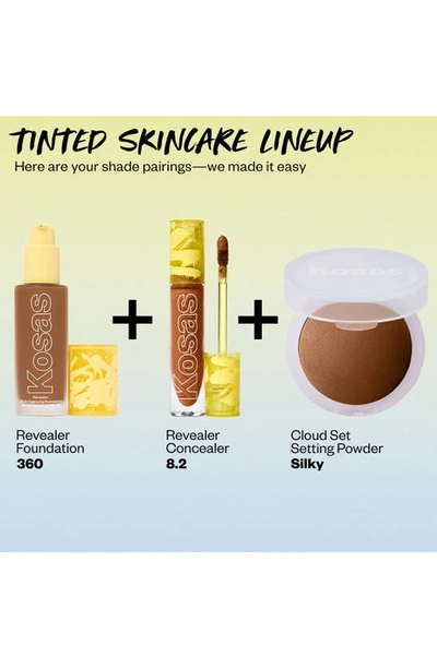 Kosas Revealer Skin-improving Foundation Spf25 With Hyaluronic Acid And Niacinamide Medium Deep Neutral Ol In Medium Deep Neutral Olive 360