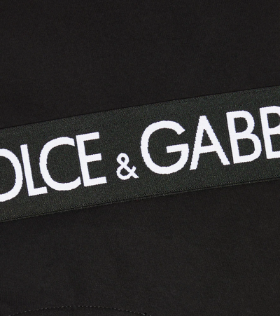 Shop Dolce & Gabbana Logo Cotton-blend T-shirt In Nero