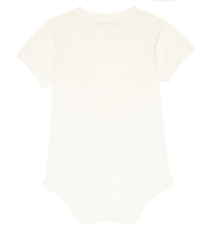 Shop The Animals Observatory Baby Chimpanzee Cotton Bodysuit In White