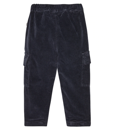 Shop 1+ In The Family Baby Raul Corduroy Cargo Pants In Navy