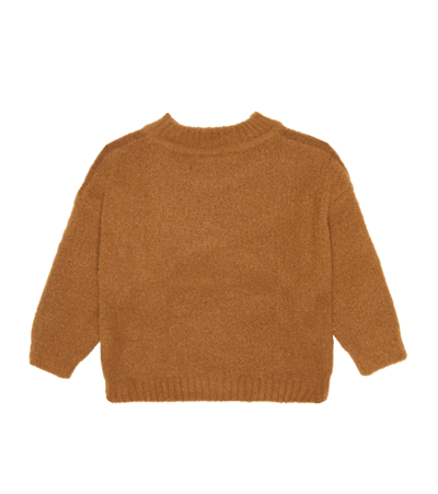 Shop The Animals Observatory Baby Graphic Bull Sweater In Brown