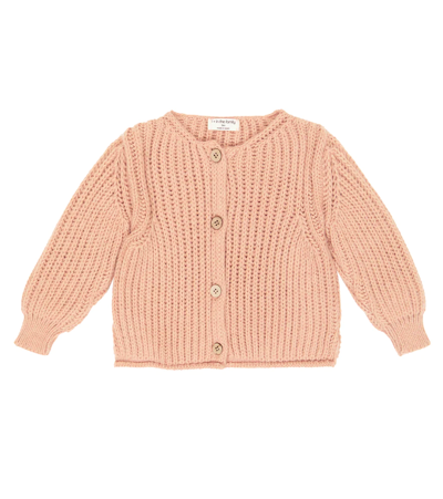 Shop 1+ In The Family Baby Rea Alpaca Wool-blend Cardigan In Rose