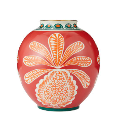 Shop La Doublej Big Pineapple Bordeaux Bubble Vase In Mul