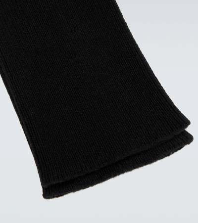 Shop Rick Owens Cashmere Arm Warmers In Black