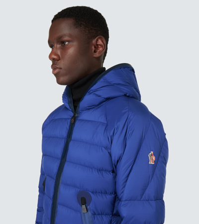 Shop Moncler Barnave Hooded Down Jacket In Inchiostro