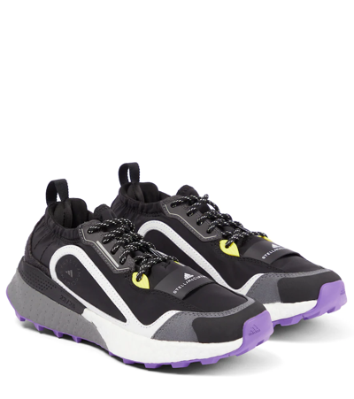 Shop Adidas By Stella Mccartney Outdoor Boost 2.0 Sneakers In Core Black/active Purple