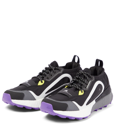 Shop Adidas By Stella Mccartney Outdoor Boost 2.0 Sneakers In Core Black/active Purple