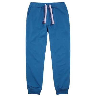 Shop Lanvin Curb Blue Cotton Sweatpants