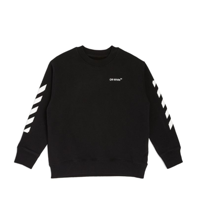 Shop Off-white Arrows Crew-neck Sweatshirt (4-12 Years) In Black