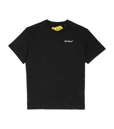 Shop Off-white Logo T-shirt (4-12 Years) In Black