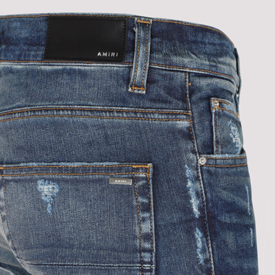 Shop Amiri Slash Jeans In Blue