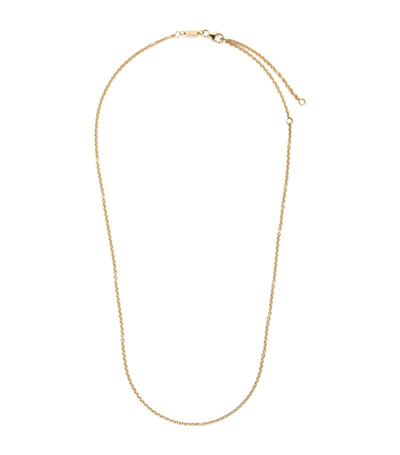 Shop Azlee Medium Yellow Gold Cable Chain Necklace
