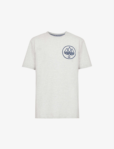 Adidas Statement Adidas Spezial Mod Trefoil Brand-print Cotton And  Recycled-polyester-blend T-shirt In Grey Heather | ModeSens