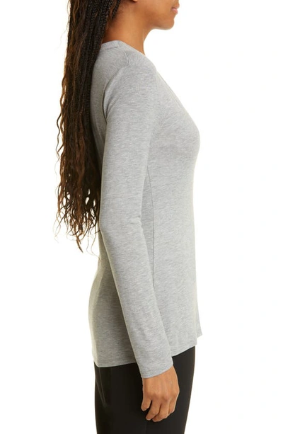Shop Capsule 121 The Adhara Plunge Neck Knit Top In Grey