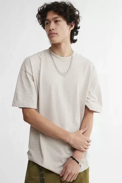 Shop Standard Cloth Shortstop Heavyweight Cotton Tee In Neutral, Men's At Urban Outfitters