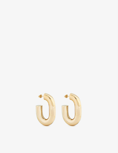 Shop Paco Rabanne Xl Link Gold-tone Hoop Earrings