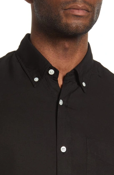 Shop Nn07 Levon Slim Fit Button-down Shirt In 999 Black