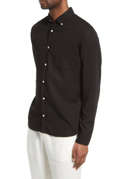 Shop Nn07 Levon Slim Fit Button-down Shirt In 999 Black
