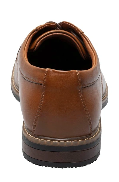 Nunn Bush Carmelo Plain Toe Derby In Cognac