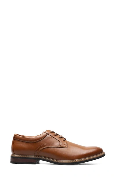 Nunn Bush Carmelo Plain Toe Derby In Cognac