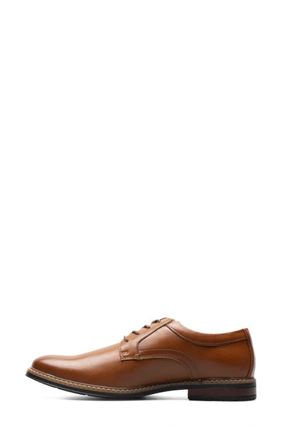 Nunn Bush Carmelo Plain Toe Derby In Cognac