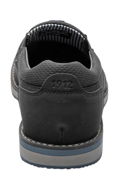 Nunn Bush Hyde Ii Moc Toe Slip-on Loafer In Black