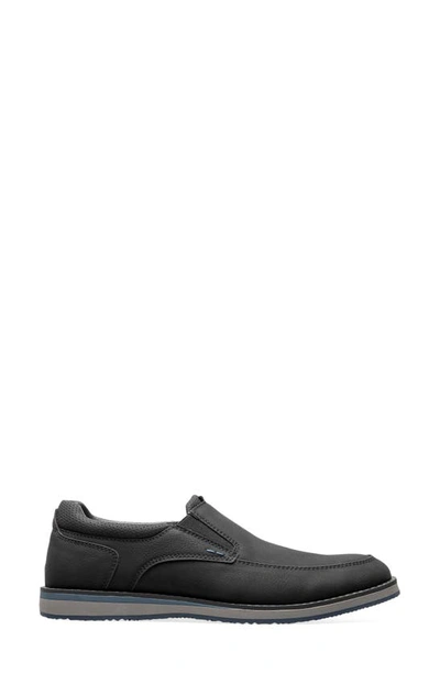 Nunn Bush Hyde Ii Moc Toe Slip-on Loafer In Black