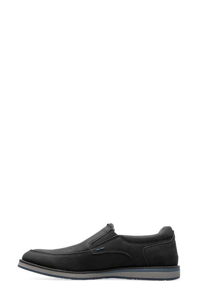 Nunn Bush Hyde Ii Moc Toe Slip-on Loafer In Black