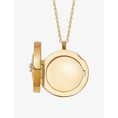 Shop Astley Clarke Womens Yellow Gold Vermeil Polaris Large 18ct Yellow Gold-plated Vermeil Sterling-silv
