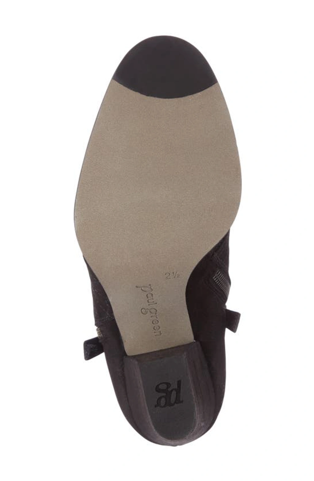 Paul Green Malibu Sliced Zip Bootie In Black Nubuck ModeSens