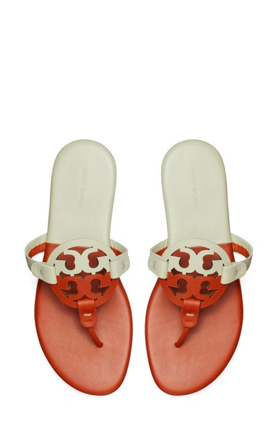 Shop Tory Burch Miller Soft Sandal In Spring Spice / Pinefrost