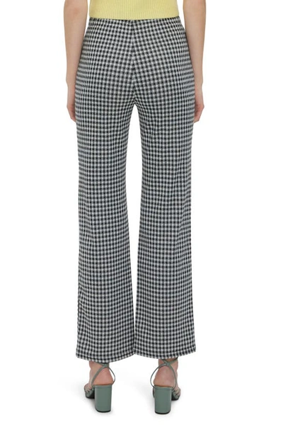 Vero Moda Kida Gingham High Waist Straight Leg Pants In Snow White ...